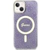 Guess GUHMP14MH4STU iPhone 14 Plus/ 15 Plus 6.7 purpurowy/purple hardcase 4G MagSafe